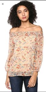 Harpa Floral Off Shoulder Bardot Top L