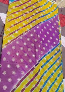 Multi Color Lahariya Saree
