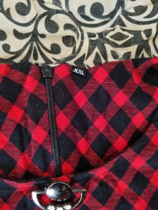 Red Checkered XXL Dress