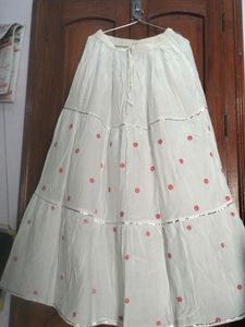 White Long Skirt