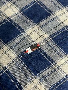 Blue Plaid Button-Down Shirt