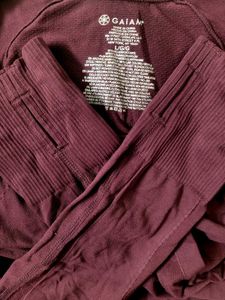 GAIAM Purple Long Sleeve tshirt