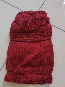 premium Red Knitted Cap
