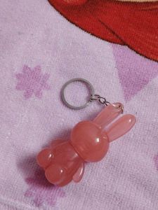 Cute Bunny Lipgloss with Keychain