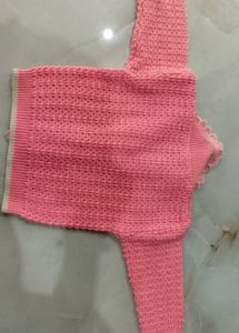 Cute Pink Knit Baby Cardigan