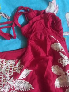Magenta Pink Tie Knot Kurti