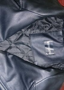 Black Faux Leather Biker Jacket