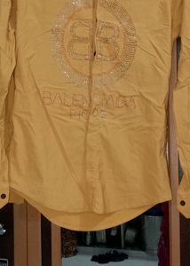 Yellow Men Shirt