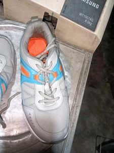 Sneakers - Grey, Blue & Orange - Size Unknown
