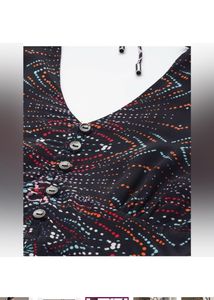LABEL RITU KUMARPrinted Skater Dress with Cinched