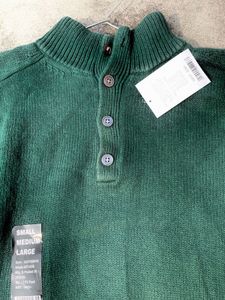 Green Buttoned Sweater