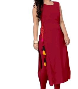 Women Vescon Rayon Straight Kurta