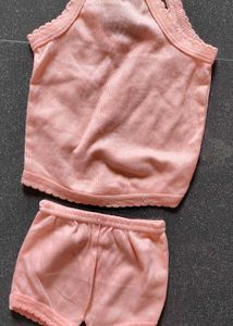 Cute Orange &amp; white Colour Baby Outfit