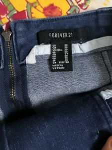 High-Waisted Button Denim Jeans