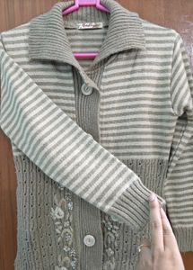 Striped Knit Cardigan