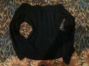 Black Off Shoulder Top