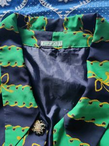 Vintage Striped Bow Blouse