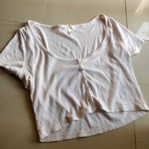 H&amp;M Ribbed New Crop Top 🌻