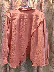 Pink Button-Down Top