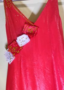Party Wear A-Line Dress | Side Chain