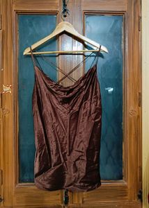 🇳🇿💫♥️Imported Brown Mini Slip Dress