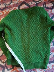 Vintage Green Knitted Cardigan