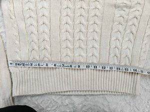 Cream Cable Knit Sweater
