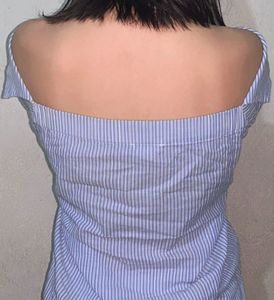 Striped Off-Shoulder Blouse