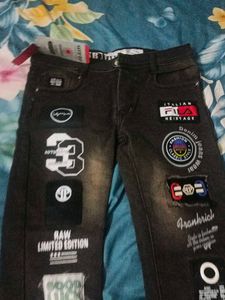 Patchwork Denim Jeans