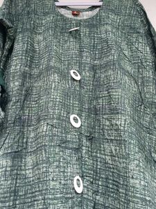 Green Button-Down Kurta