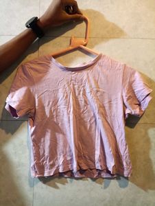 Lilac Cropped T-Shirt