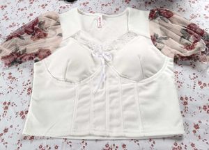 ♡ Korean Floral Sleeve Corset Women Top &amp; Tunics ♡