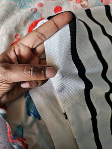 White Lines Stretchable Shirt
