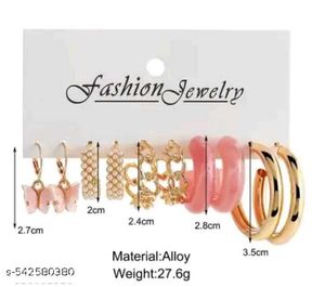 Aesthetic Pintresty Trendy Earring Set