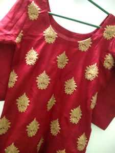 Red Colour Jodhpuri Kurti For Women