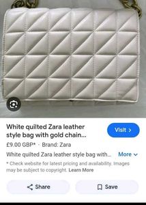 Quilted Beige Crossbody Bag