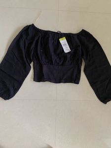 Black Off-Shoulder Top