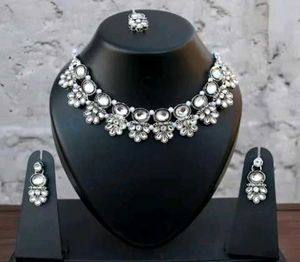 Elegant Silver-Tone Necklace Set