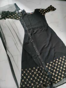 Elegant Black Ethnic Gown