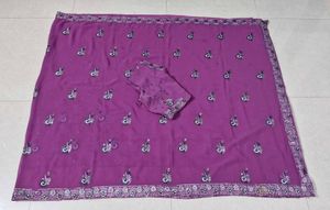 Elegant Purple Saree with Blouse