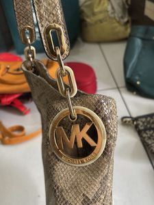 Real Python Leather Bag
