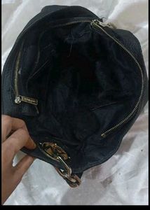 Michael Kors Black Leather Hobo