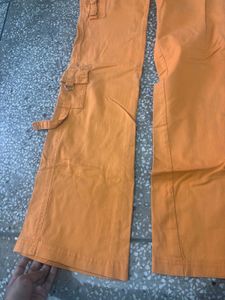 Orange Cargo Pants