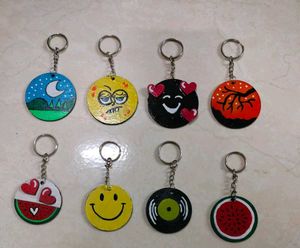 Handmade Painted Keychains