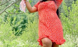 Orange Short Dress