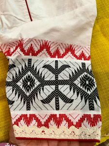 Lace Jamdani Blouse Kolkata style