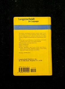 Pocket Merriam-Webster Dictionary By Langenscheidt