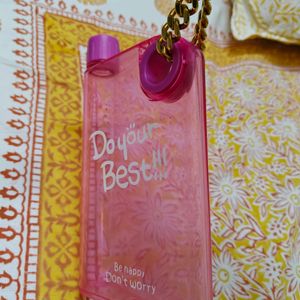 Notebook Water Bottle Pink