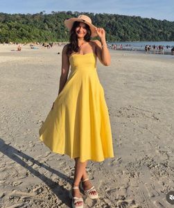 Yellow Midi Dress