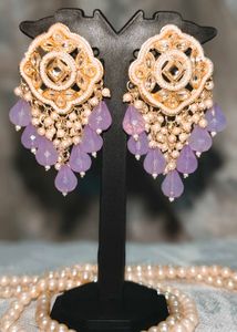 New/ Unused Lilac Drop Earrings